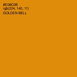 #E08C0B - Golden Bell Color Image
